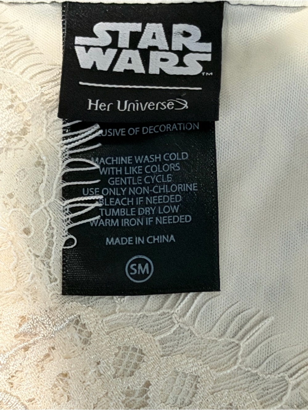 Star Wars Padme Wedding Peplum Top By Her Universe Women’s Size Small - Picture 7 of 11